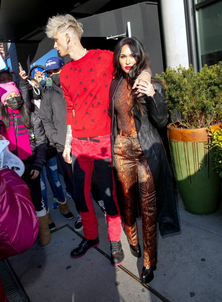 Megan Fox e MGK vistos em Nova York, janeiro de 2021